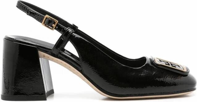 Tory Burch Georgia slingback pumps Zwart