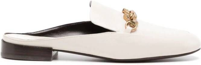 Tory Burch Jessa leather mules Beige