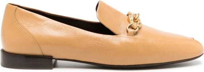 Tory Burch Jessa leren loafers Beige