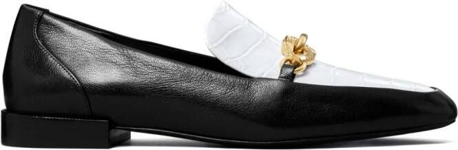 Tory Burch Jessa leren loafers Zwart