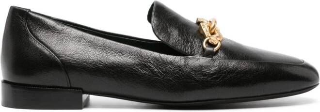 Tory Burch Jessa loafers met schakelketting Zwart