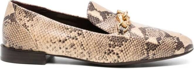 Tory Burch Jessa leren loafers Bruin