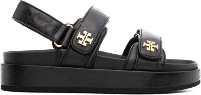 Tory Burch Kira Sport sandalen met monogram Zwart