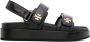 Tory Burch Kira Sport sandalen met monogram Zwart - Thumbnail 1