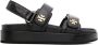 Tory Burch Kira leren sandalen Zwart - Thumbnail 1