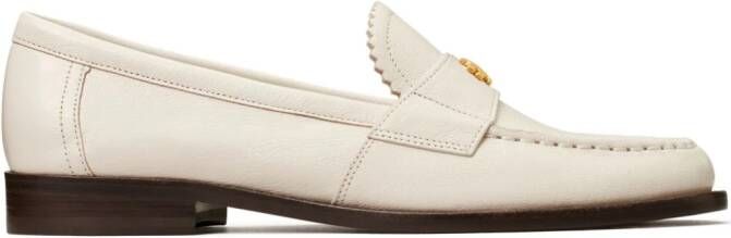 Tory Burch Leren loafers Wit