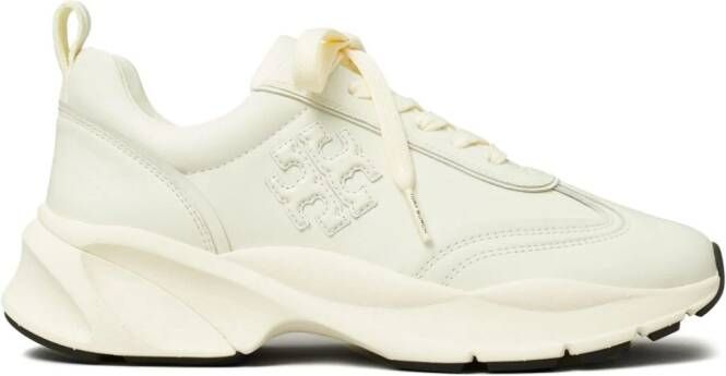 Tory Burch Sneakers met logo-reliëf Wit