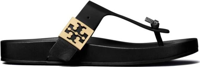 Tory Burch Mellow Thong leather sandals Zwart