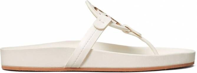 Tory Burch Miller Cloud leren sandalen Wit