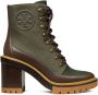 Tory Burch Miller enkellaarzen met chunky zool Groen - Thumbnail 5