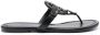 Tory Burch Miller sandalen met logoplakkaat Zwart - Thumbnail 1