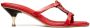 Tory Burch Miller sandalen met lage hak Rood - Thumbnail 1