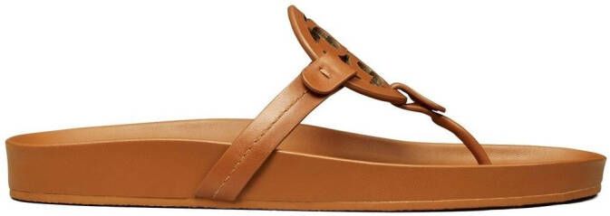 Tory Burch Miller sandalen met teenbandje Bruin