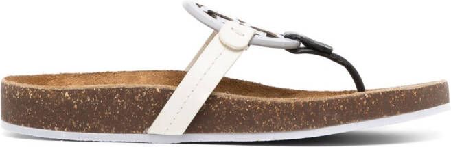 Tory Burch Miller sandalen met teenbandje Paars