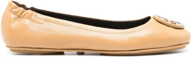 Tory Burch Minnie Trave ballerina's Beige