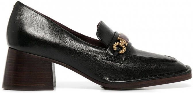 Tory Burch Perrine loafers met hak Zwart