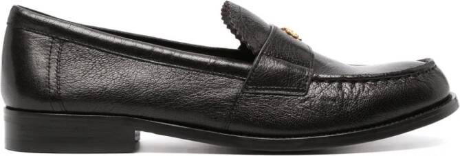 Tory Burch Perry loafers met logoplakkaat Zwart