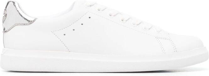 Tory Burch Sneakers met logoplakkaat Wit