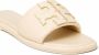 Tory Burch Slippers met dubbele T Beige - Thumbnail 1