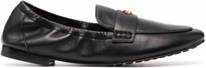 Tory Burch Ballet leren loafers Zwart