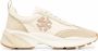 Tory Burch Sneakers met logopatch Beige - Thumbnail 1