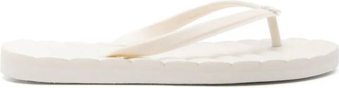 Tory Burch Kira teenslippers Wit