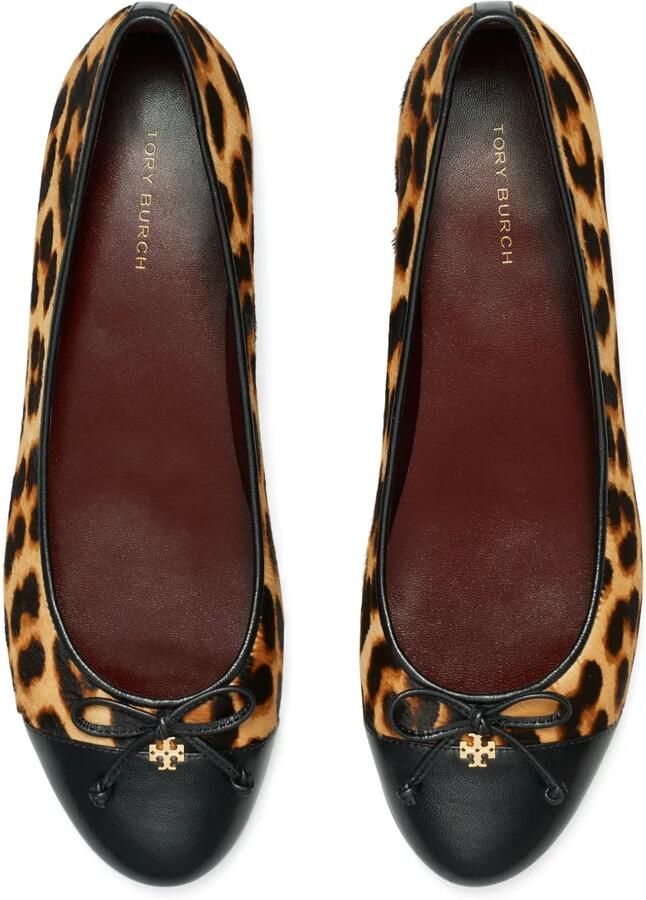 Tory Burch Ballerina's met bewerkte neus Beige - Foto 3