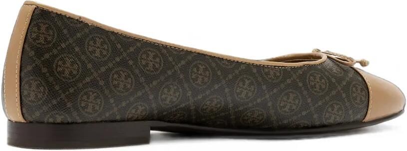 Tory Burch Ballerina's met bewerkte neus Bruin - Foto 4