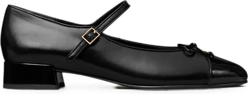 Tory Burch Ballerina's met contrasterende neus Zwart