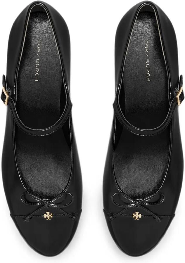 Tory Burch Ballerina's met contrasterende neus Zwart - Foto 3