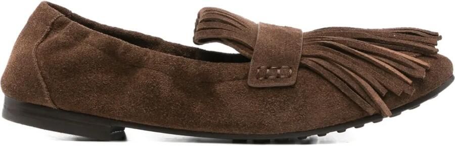 Tory Burch Ballerina's met franje detail Bruin