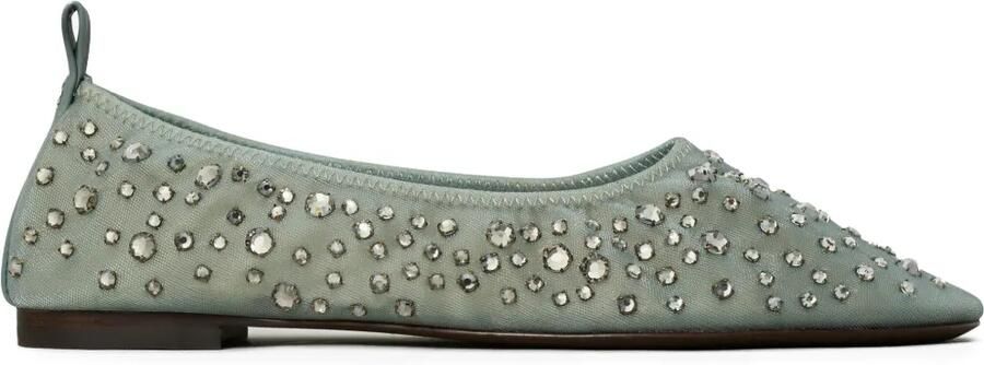 Tory Burch Ballerina's met kristallen Blauw