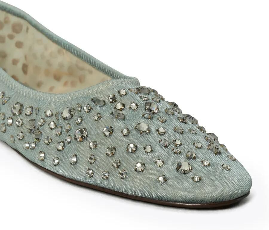 Tory Burch Ballerina's met kristallen Blauw - Foto 2