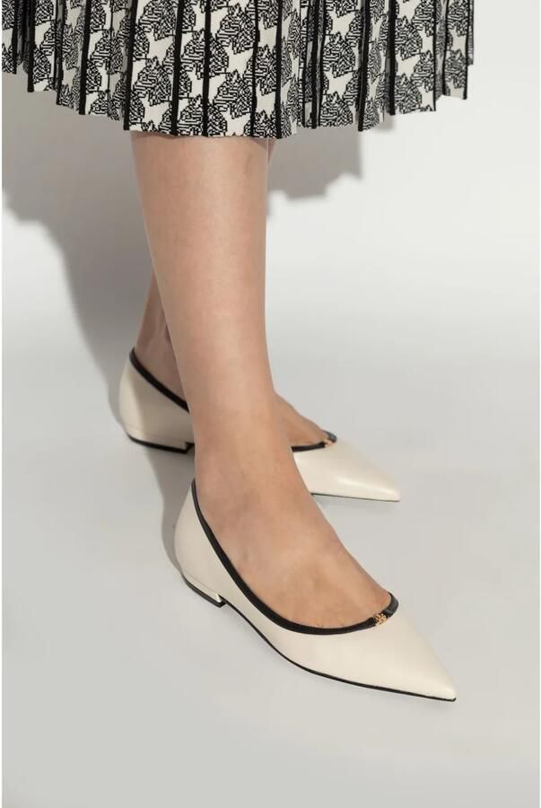 Tory Burch Ballerina's met TT-plakkaat Wit - Foto 2