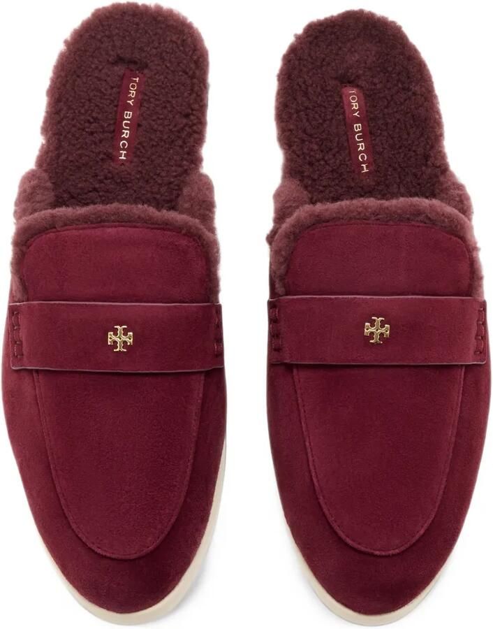 Tory Burch ballet sport shearling mules Rood - Foto 2