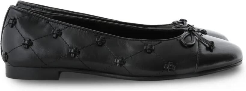 Tory Burch Bunny ballerina's met geknoopt detail Zwart