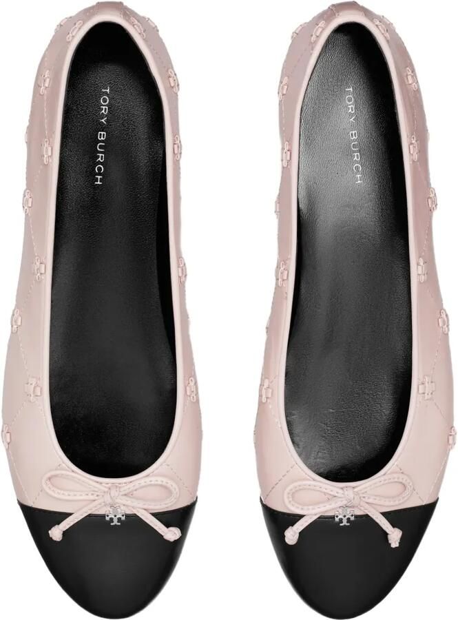Tory Burch Bunny Knot ballerina's met kapneus Roze - Foto 3