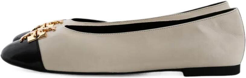 Tory Burch Charlie ballerina's met logoplakkaat Beige