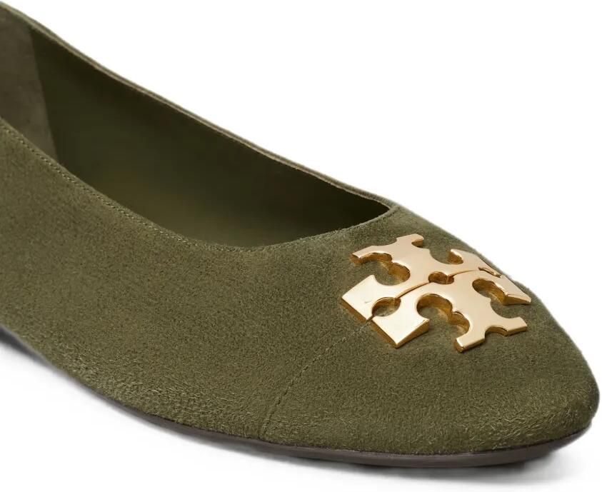 Tory Burch Charlie ballerina's met logoplakkaat Groen - Foto 3