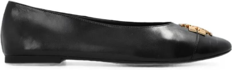 Tory Burch Charlie ballerina's met logoplakkaat Zwart