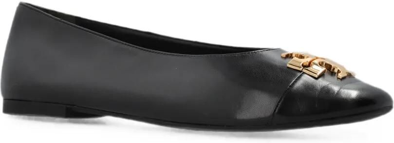 Tory Burch Charlie ballerina's met logoplakkaat Zwart - Foto 4