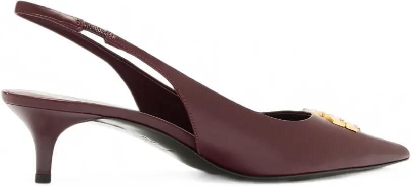 Tory Burch Charlie slingback pumps met logo-plakkaat Rood - Foto 3