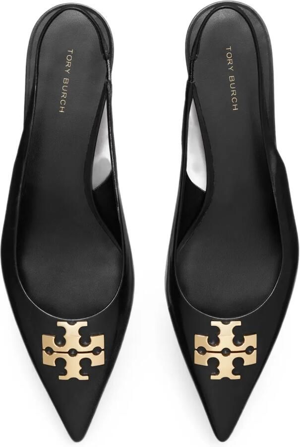 Tory Burch Charlie slingback pumps met logo-plakkaat Zwart - Foto 3
