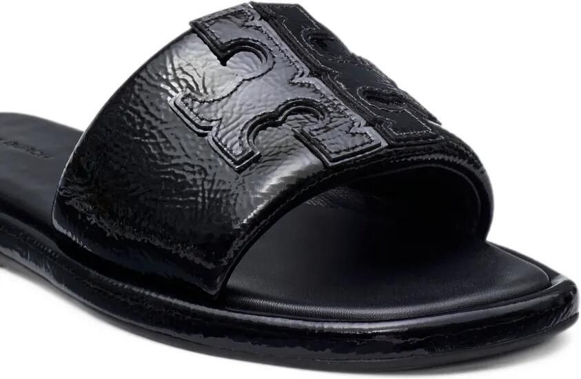Tory Burch Double T patent-leather sandals Zwart - Foto 3