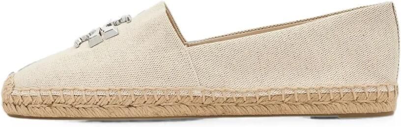 Tory Burch Eleanor espadrilles met logoplakkaat Beige
