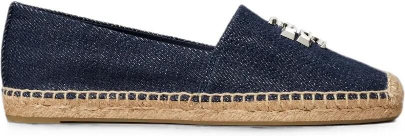 Tory Burch Eleanor espadrilles met logoplakkaat Blauw