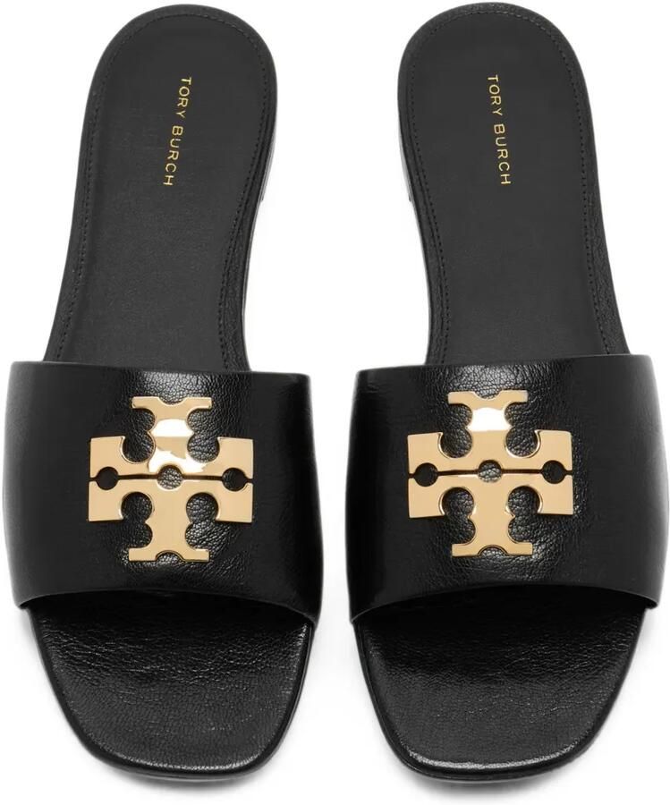 Tory Burch Eleanor leren sandalen Zwart - Foto 3