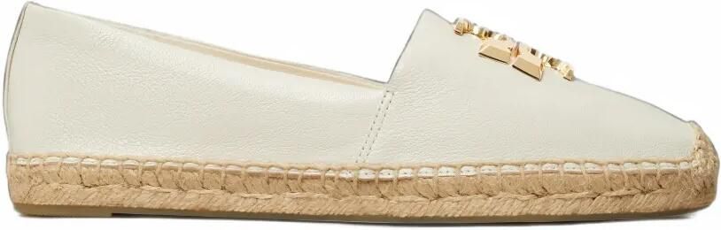 Tory Burch Eleanor logo-plaque espadrilles Beige