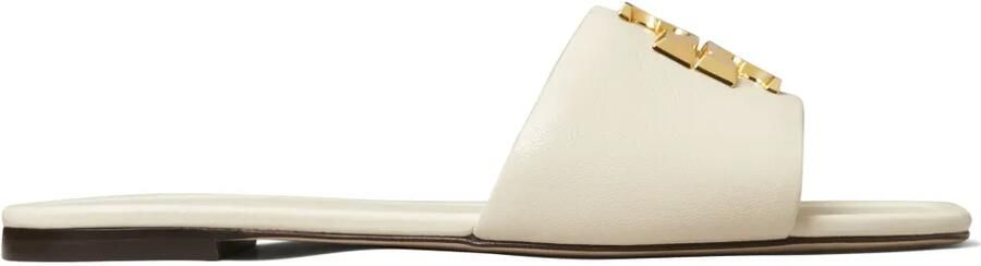 Tory Burch Eleanor sandalen met logoplakkaat Beige