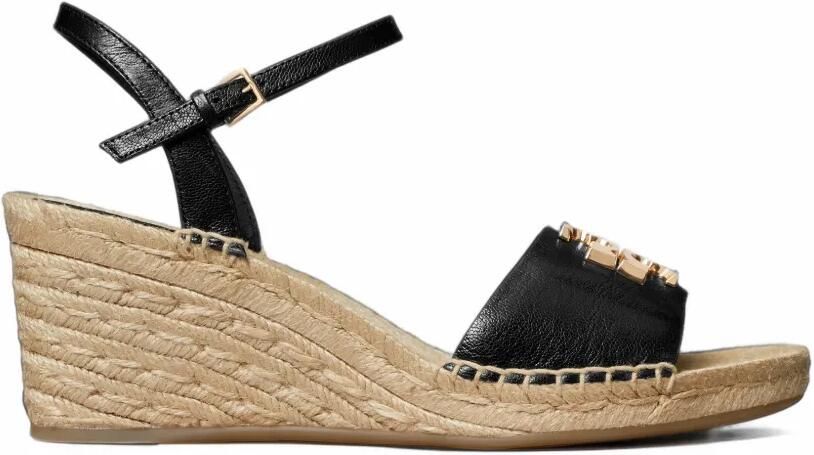 Tory Burch Eleanor wedge espadrilles Zwart